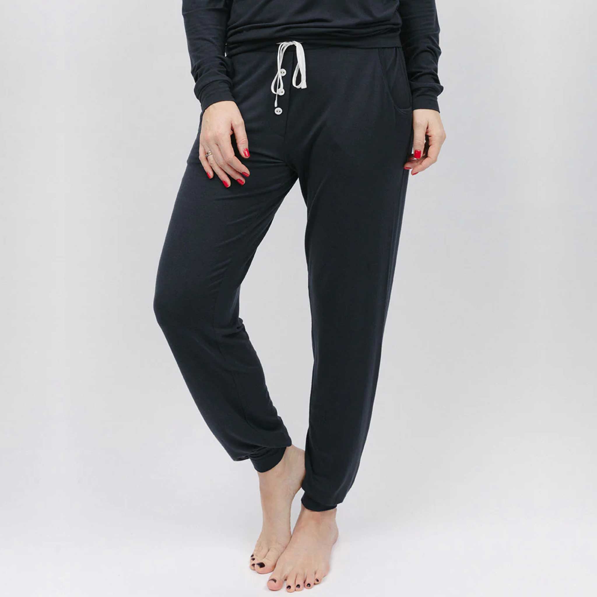 Charcoal Slouch Jersey Pyjama Set