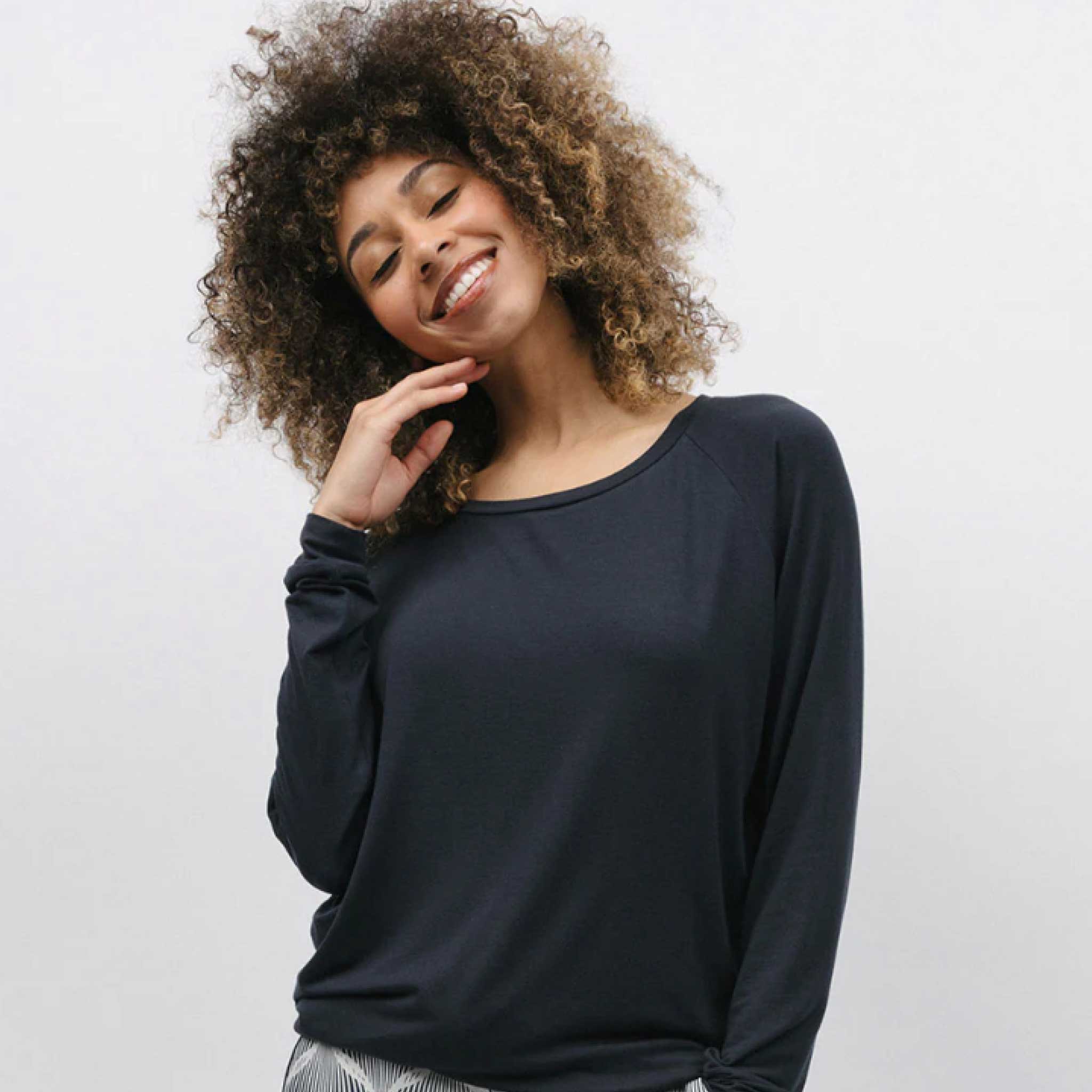 Charcoal Slouch Jersey Pyjama Set