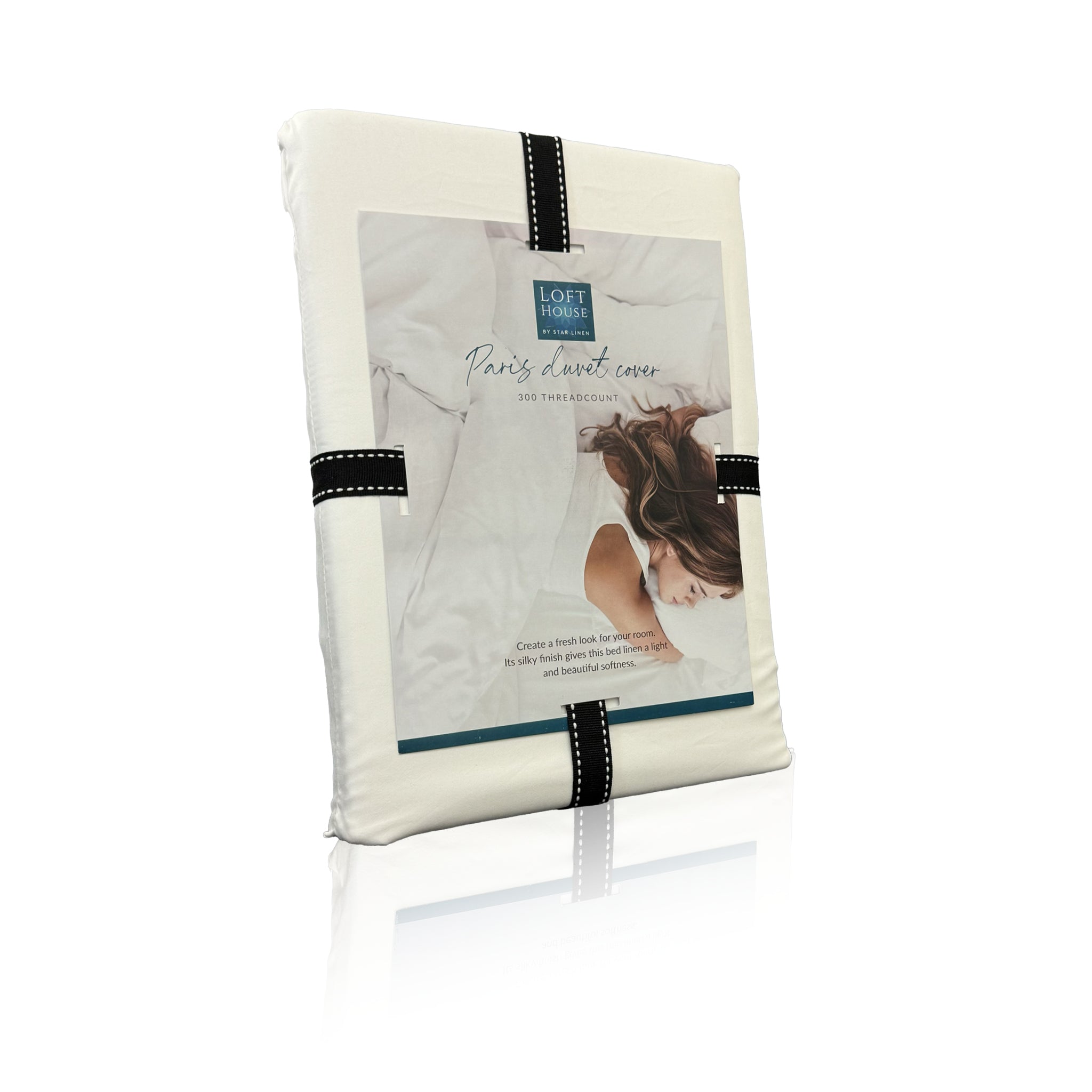 Paris 300 Thread Count Duvet Set with a pair Housewife Pillowcases
