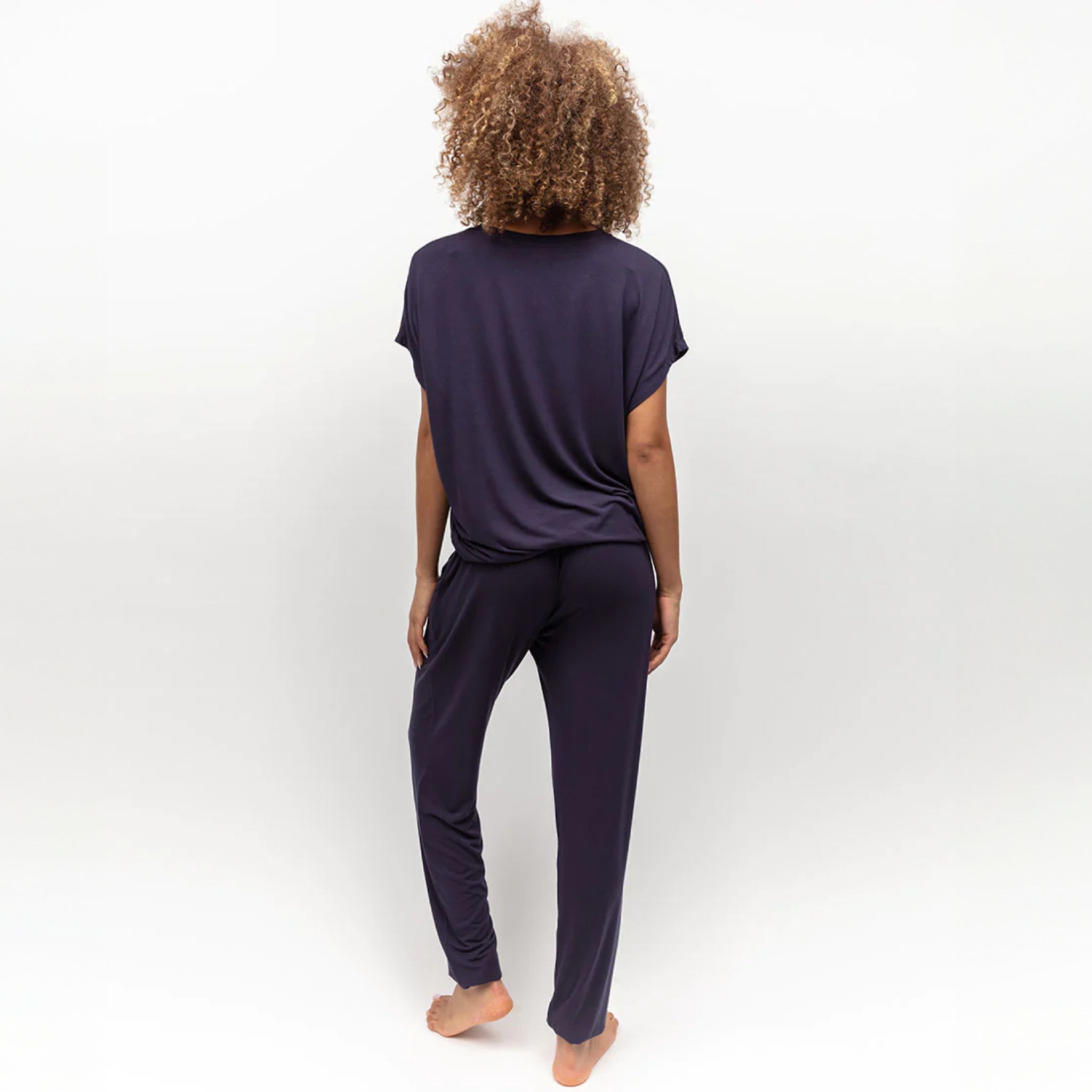 Avery Navy Slouch Jersey Pyjama Set