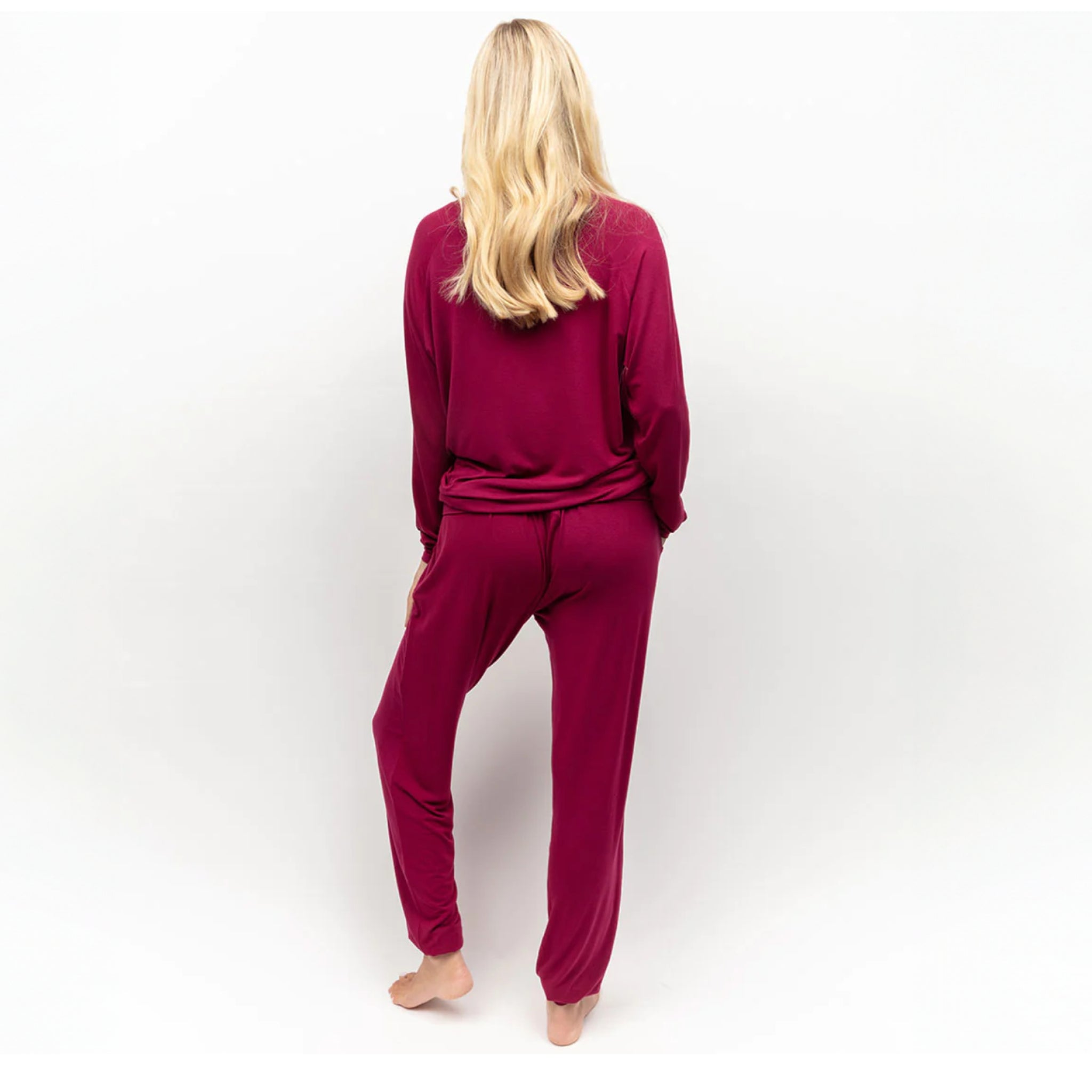 Aliyah Magenta Jersey Pyjama Set