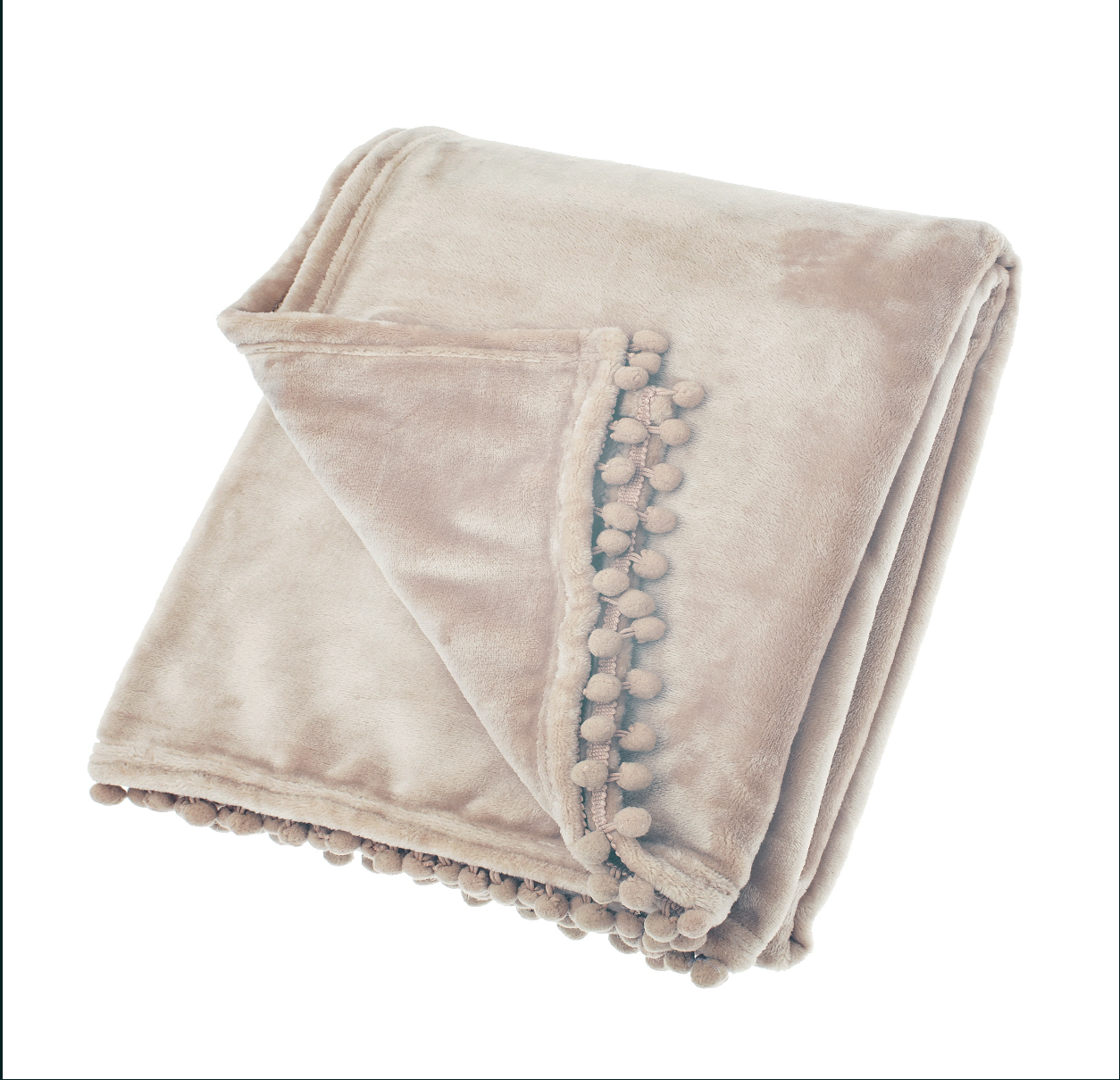 Cashmere Touch Quartz Pink Fleece Throw